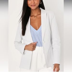 Lulus single button blazer
